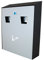 Buckingham Wand montiert Outdoor Zigarette Bin, Edelstahl, Grau/Schwarz, 26 x 8.2 x 32 cm