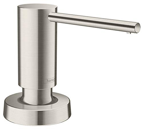 hansgrohe Spülmittel-/ Lotionspender Küchenzubehör (Accessoire, rund) Edelstahl Finish