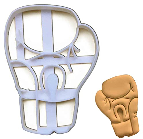 BAKERLOGY Boxing Glove (Palm) Cookie Cutter - Detailed Biscuit Cutter Design for Baking and Crafts, Ideal on Fondant, Dough, Clay