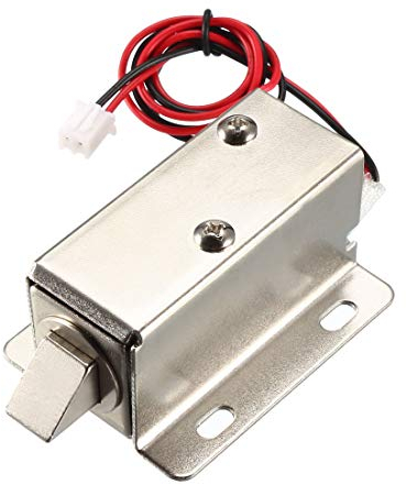 sourcing map DC 24V 0.8A 11.4mm Électromagnétique Solénoïde Électrique Porte Serrure