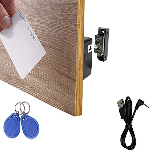 WOOCH Electronic Cabinet Lock with Hidden RFID Lock with USB Cable for Wooden Cabinets and Drawers Cabinet