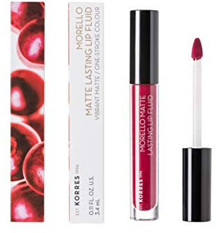 Korres MORELLO Matte Lasting Lip Fluid - Nr. 74 Fig, 3.4 ml