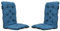 Chicreat Set mit 2 Hochlehnersesseln, 120 x 50 x 8 cm, Grau