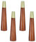 4 Stück Holz Tischbeine Gerader Kegel Massivholz Konisch Ersatz Möbelfüße Möbelbeine für Sofa Bett Schrank Holz Möbel Beine Ersatz für Schrank Stuhl Couch Bett Füße(Walnut18cm)