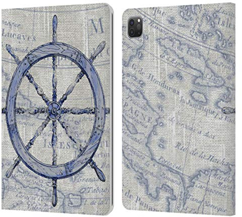 Head Case Designs Offizielle Paul Brent Weinleserad Nautik Leder-Wallet-Hülle Kompatibel mit Apple iPad Pro 11 2020/2021 / 2022