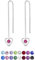 DTPsilver Orecchini Pendenti Argento 925 - Orecchini a Cuore con Brillantini di Cristallo Rosa - Orecchini Rosa - Orecchini Donna Lunghi - Lovli Orecchini - Orecchini Bambina