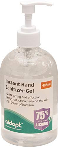 Hand Sanitiser Gel - Quick Acting and Effective (75% Alcohol) 485ml Bottle