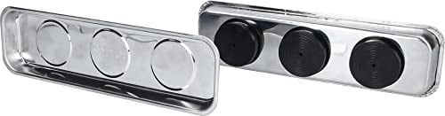BRILLIANT TOOLS BT691155 Magnetisches Tablett / Schale-Set aus Edelstahl 65 x 226 mm, 2-tlg