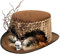 Boland 72257 - Hut Voodoo Ayida, Kopfbedeckung, Steampunk, Wunderheiler, Kostüm, Karneval, Mottoparty, Halloween
