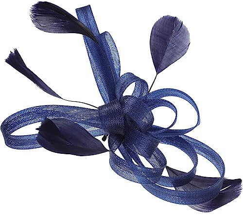 minkissy Pinces à cheveux de mariage - Accessoire années 1920 pour femmes et filles - Pour mariage, cocktail, fête (bleu foncé)