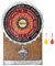 Lily's Home Magnetische Dartscheibe Trinkspiel mit Wandhalterung Bierflaschenöffner