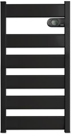 HJM LYSA 750 Toallero Eléctrico Cerámico | Secatoallas | 750 W | Bajo Consumo - Programable | Función Turbo | Antracita