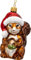 SIKORA Eichhörnchen mit Weihnachtsmütze besondere Weihnachtskugel Glas Christbaumschmuck Deko Figur Weihnachten Anhänger Ornament - Meisterstücke - BS727