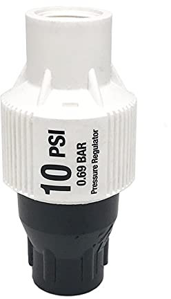 Sistema de riego de jardín de riego por goteo Micro sistema de riego por goteo Regulador de presión Sistema de riego de jardín 10 o 15 PSI Rosca hembra de 3/4 pulgadas (color: 10 psi)