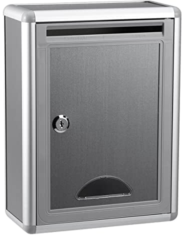 STOBOK Estendal Vertical De Correo con Cerradura de de Metal ?a Sugerencia de Aleación de Caída de de Pared Montaje de Pared de Correo Mesa de Negocios Cajas de Parcelas de Buzones De Exterior