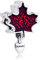 SANHUA Charms 925 Sterling Silber Canada Maple Leaf Argent Charms Beads Für Frauen Mom Girl Wife DIY Schmuck, Kompatibel Mit Allen Europäischen Armbändern