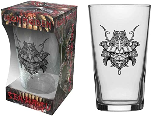 for-collectors-only Iron Maiden Glas Senjutsu Beer Glass Long Drink Glass XL Drinking Glass Pint Glass, Transparent