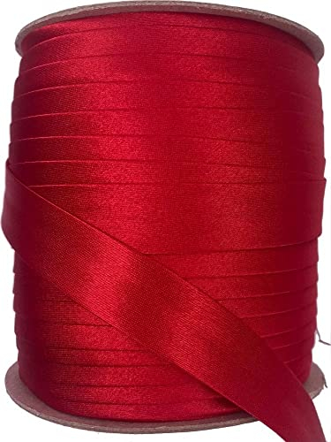 Slantastoffe Satin Schrägband Atlas 18mm breit 5m (Rot)