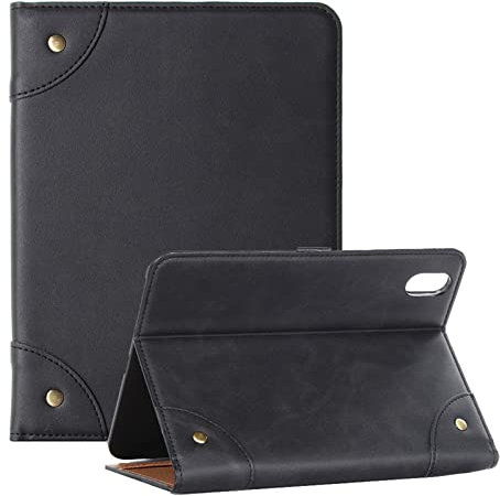 RuiRdot Standing Case For iPad 10th Generation, Lightweight Premium Folio Case, Book Cover Design, Multi-Angle Viewing Stand Auto Sleep/Wake Function for iPad 10th Gen 10.9 (Black)