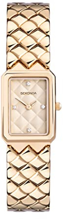 Sekonda Lunar 20mm Ladies Dress Watch with Crystal Set Analogue Display Alloy Bracelet