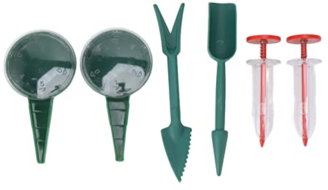 BuyWeek Seed Spreader Set, 6 Pcs Mini Sowing Seeds Dispenser Handheld Seed Planter Portable Garden Hand Seeder Tool for Carrot Lettuce Grass Spinach Seed