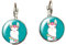 Kreative modische Alpaka-Ohrringe, Tier-Lama-Kunstbild, Glas-Cabochon-Charms, Damen-Ohrringe, Schmuck, Geschenke