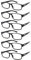 COJWIS 6 Pack Lesebrille für Herren Damen Blaulichtfilter Brillen Anti Blaulicht PC Gaming Modebrille Sehhilfe Lesehilfe (6 BLACK, 2.00, multiplier_x)