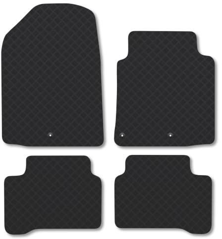 Fits Hyundai IONIQ (2016-2020) 3mm Rubber Car Mats | Tailored Fit Durable Floor Mats Full Coverage Protection Waterproof Accessories Easy Clean Anti Slip Made in the UK