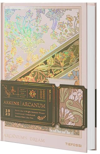 TIEFOSSI Liniertes Notizbuch für Damen – A5 Hardcover Notizbuch – Hochwertiges 100g/m², 224 Seiten – Dickes Reisenotizbuch zum Schreiben – Kariert für Arbeitsorganisation und Notizen