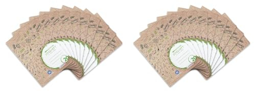 Landre Schulheft A4 Recycling, 16 Blatt, Lineatur 20, blanko, 10 Stück (Packung mit 2)