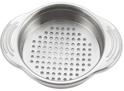 Ttiy Colador de latas de acero inoxidable creativo escurridor de aceite prensa de atún colador de atún duradero colador de latas de alimentos para colar cocina 1 unidad