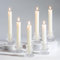 Romadedi Chandelier Bougeoir Verre Transparent - Lot de 10 Petite Bougeoir Decoratif Mariage Noel Decoration Maison, Supports pour Bougies Coniques Centre de Table Salon Chambre