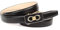 Anthoni Crown Damen Automati Ledergürtel Gürtel, Schwarz, 105
