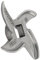 Cuchilla para Picadora de Carne de Acero Inoxidable, Cuchillas para Picadora de Carne para Alimentos Corte Preciso de Acero Inoxidable Accesorios para Picadora Multifuncional