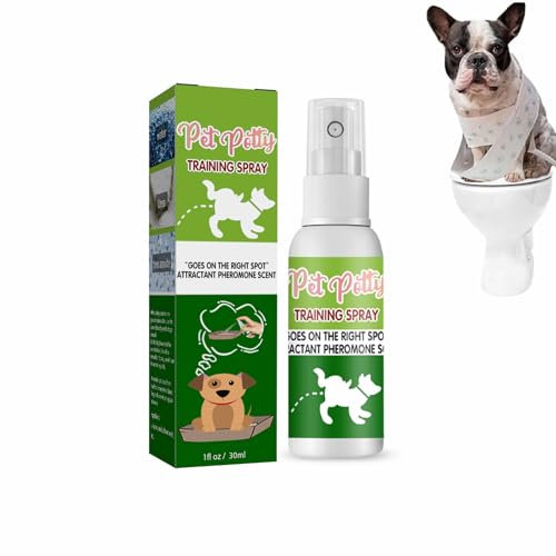 Rakiuty Dog Potty Training Spray,Pet Potty Training Spray,Pet Defecation Inducer,Pet Toilet Location Sprayer for Dog,30 ml Dog Toilet Training,for Indoor & Outdoor Use