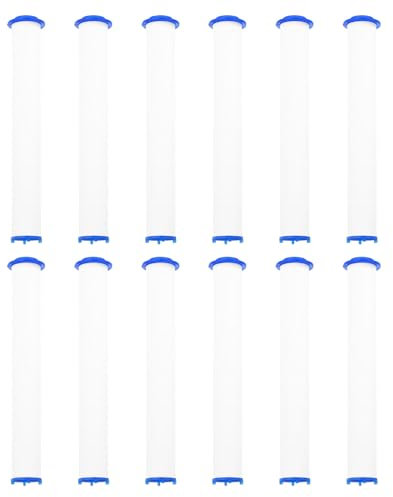 QUARKZMAN 12 Pezzi Doccia Testina Filtro 5.7 PP Cotone Filtro Cartuccia Sostituzione Alta Pressione Palmare Ventilatore Doccia Jet Set