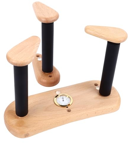 E-Gitarren-Wandhalterung, Horizontal Geteilter Akustik-Display-Aufhänger für Verschiedene Gitarrenstile (Mit Hygrometer)