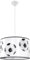 SOLLUX lighting - Hängelampe LED - Pendellampe BALL - Pendelleuchte - Hängelleuchte LED - Niedriger Energieverbrauch - E27, 1x max 15W LED, ~230V, 50Hz, IP20 - Weiß/Schwarz - 40x40x82cm