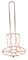 CRILSTYLEO Stylish Paper Towel Holder Iron Roll Stand Rose Gold Finish for Kitchen Bathroom Office
