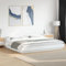 Willood Bettgestell mit LED Weiß 180x200 cm Holzwerkstoff Schlafzimmerbett, Einzelbett, Doppelbett, Bettrahmen LED-Licht mit USB-Anschluss