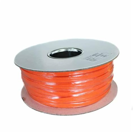 ChunLK 100 m 10 mm geflochtene Expand-Hülse, PET, Enge Isolierung, Nylon-Hülsen, Schutz, erweiterbare Mesh-Drahthülle(R-Orange)