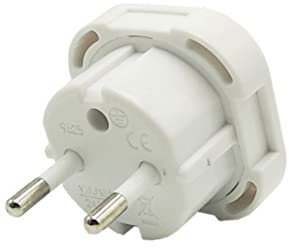 White Travel UK a Adattatore UE Adattatore Euro Socket Ac Power Converter.