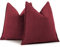 ZWJD Burgunder Kissenbezug 50x50 2er Set Chenille Kissenbezüge Sofakissen Kissenhüllen mit elegantem Design, weiche und luxuriöse dekorative Dekokissen für Couch, Bett und Heimdekoration