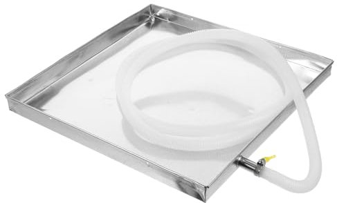 Didiseaon 15.72 Drain Pan Tray Portable Drip Pan with 78.6 Drain Hose Drainage Pipe, Universal Unit Drip Tray for Air Conditioner