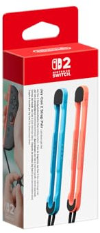 Paire de dragonnes Joy-Con 2 bleu clair/rouge clair