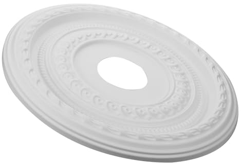 VICASKY Rosace de Plafond PU pour Lustre Plaque de Couverture Luminaire Moderne Installation Facile et pour Décoration Intérieure