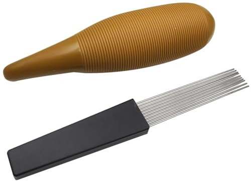 Bnnlqpsttg Instrumento de percusión de tambor de arena en forma de pez con 1 rascador herramienta de entrenamiento musical estilo A