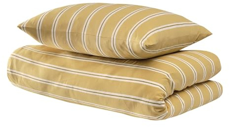 Uncover by Schiesser Bettwäscheset Colorado - Renforcé - 2-teilig - 135x200cm - Senf