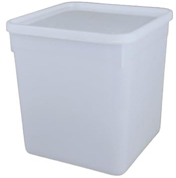 CaterCo 10L Plastic Ice Cream Food Storage Containers with Lids - 10 Pack - BPA-Free, Leakproof, Freezer & Microwave Safe Tubs for Food, Meal Prep & Takeaway (10L Containers with Lids - 10 Pack)