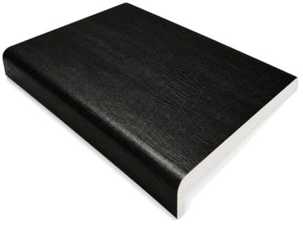 150mm x 1.5m Black Ash uPVC Fascia Capping & Sill Cover + End Caps – 1 Pack